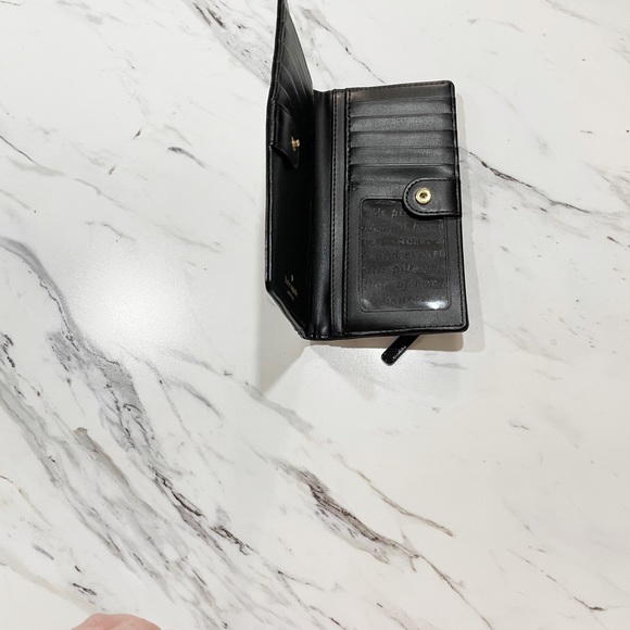 Black and White Stripe Kate Spade Wallet - Picture 10 of 15